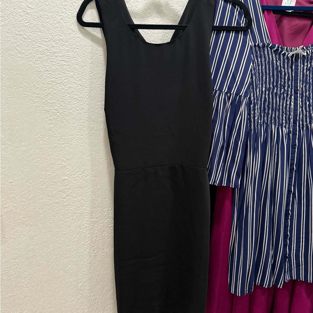 LOFT Black Sheath Cocktail Dress